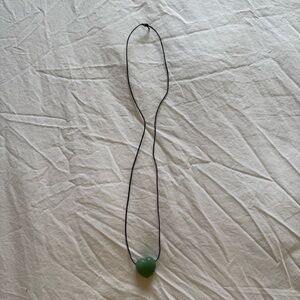 Aventurine Heart Pendant Necklace